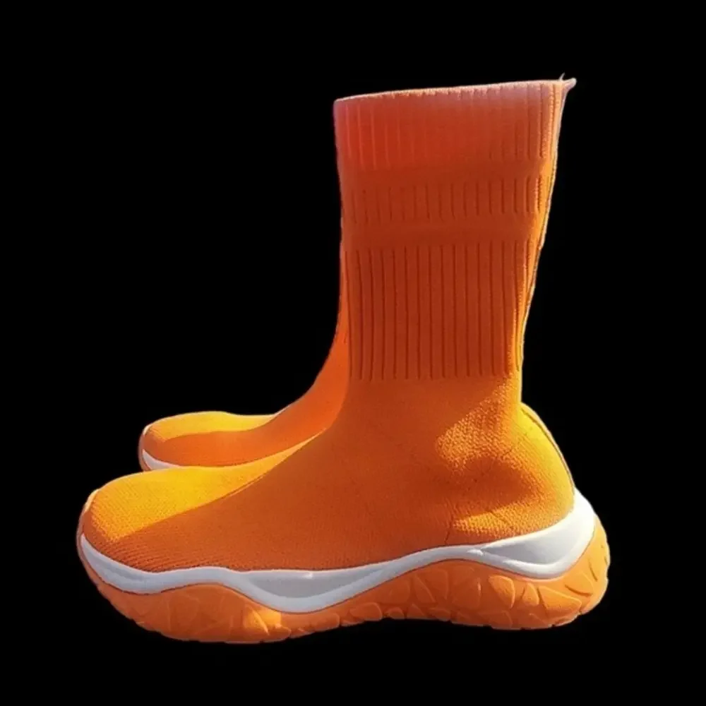 Zara Fabric High Top Sock Sneakers